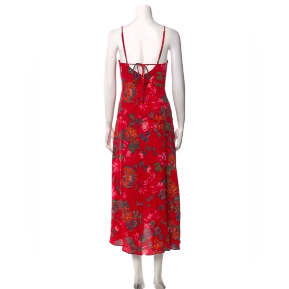 ASTR Floral Red Midi Dress - Picture 3 of 7